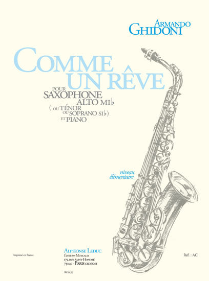Comme Un Rêve A | Ghidoni | Saxophone ténor