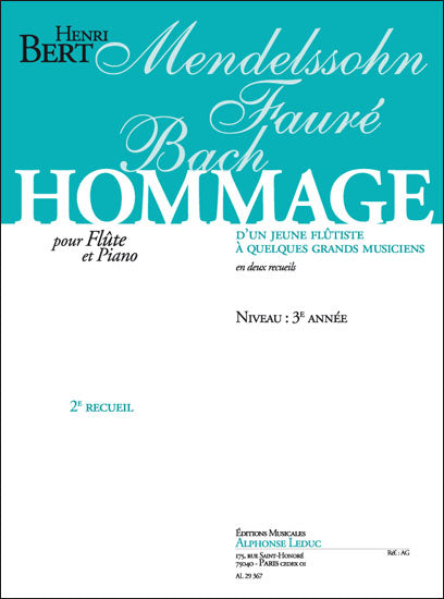 Hommage D'Un Jeune Flûtiste Vol. 2 | Bert | Flûte