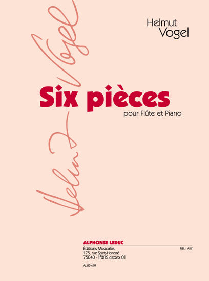6 Pièces | Vogel | Flûte