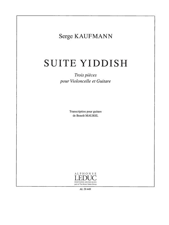 Suite Yiddish | Kaufmann | Violoncelle