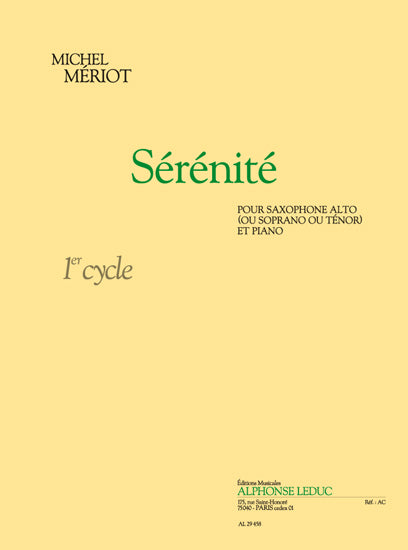 Serenite 1 | Meriot | Saxophone alto