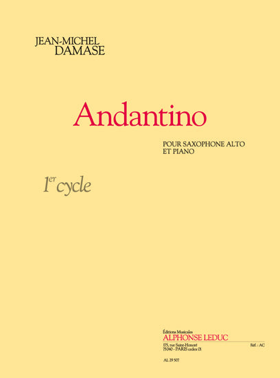 Andantino | Jean-Michel Damase | Saxophone alto
