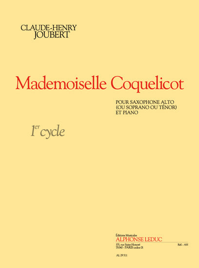 Mademoiselle Coquelicot | Claude-Henry Joubert | Saxophone