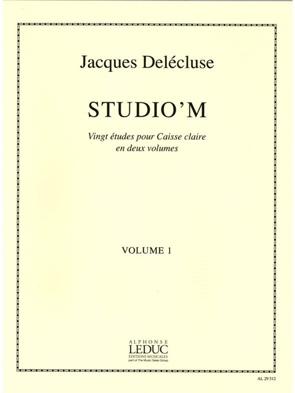 Studio'M - 20 études pour Caisse-Claire Vol.1 | Jacques Delécluse