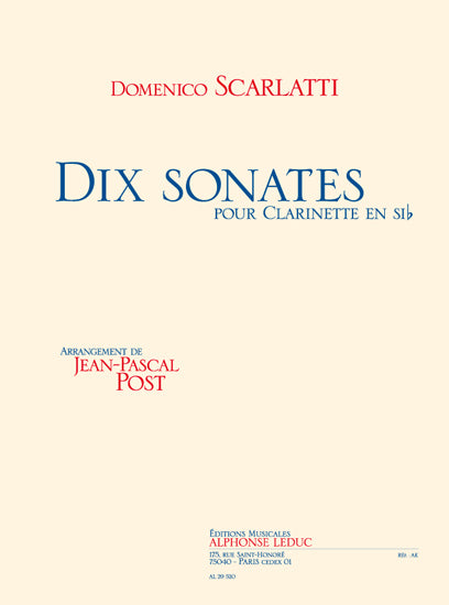 10 Sonates pour Clarinette | Domenico Scarlatti