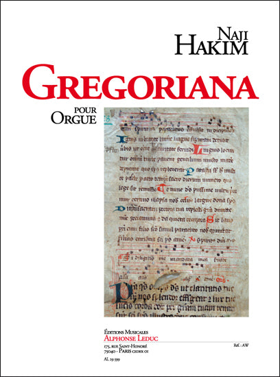 Gregoriana de Naji Hakim, Livre pour orgue