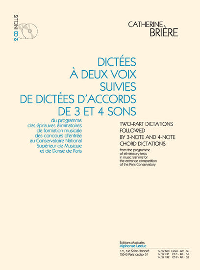 Catherine Briere: Dictées a 2 Voix... | Catherine Briere