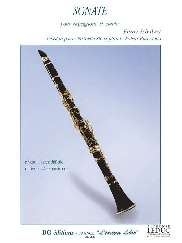 Sonate Arpeggione | Franz Schubert | Clarinette