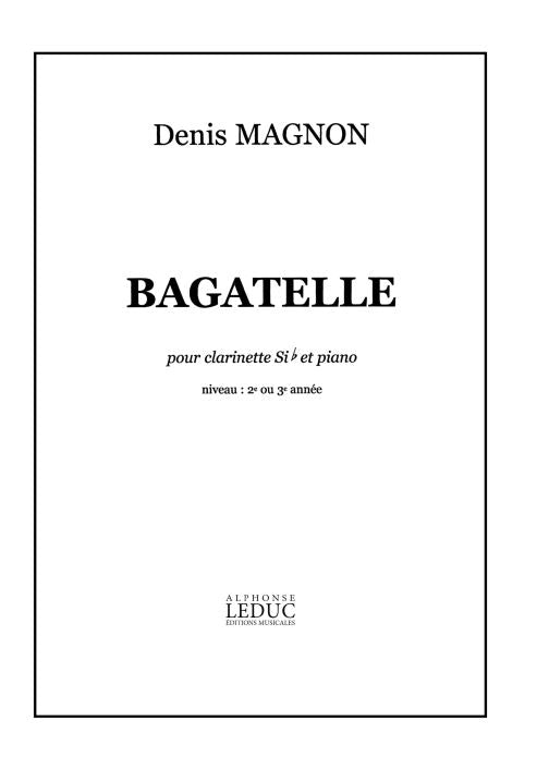 Bagatelle | Magnon | Clarinette