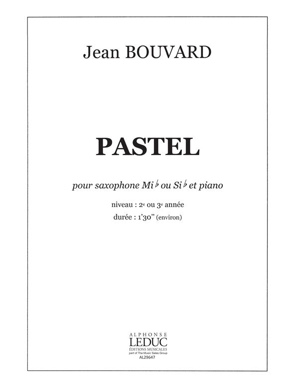 Pastel | Bouvard | Saxophone