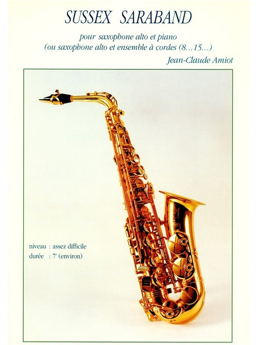 Sussex Saraband | Amiot | Saxophone alto