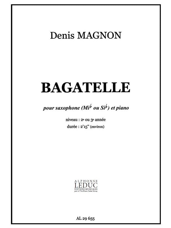 D. Magnon: Bagatelle | D. Magnon | Saxophone