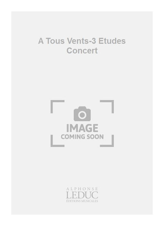 A Tous Vents-3 Études Concert | Magnon | Saxophone alto