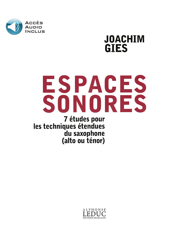 Espaces Sonores -7 Études pour les Techniques | Gies