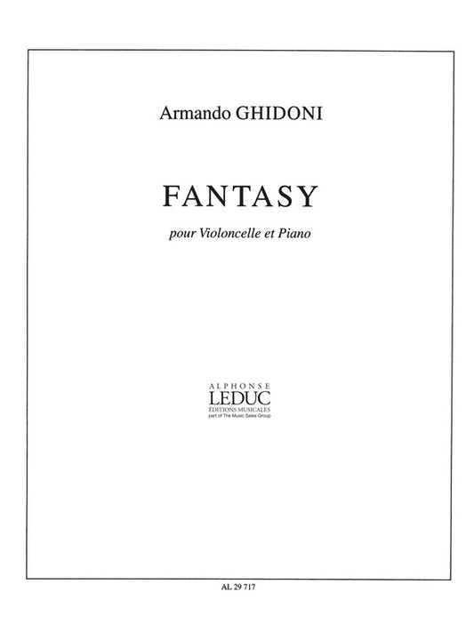 Fantasy de Armando Ghidoni, Livre pour violoncelle et Piano