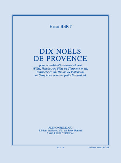 10 Noëls De Provence | Bert | Ensemble à vent