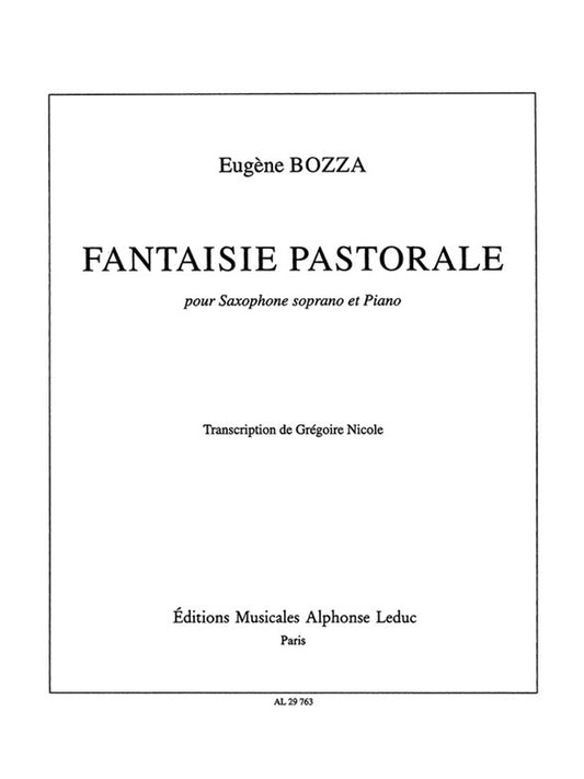 Fantaisie Pastorale Op.37 de Eugène Bozza, Livre pour saxophone et Piano