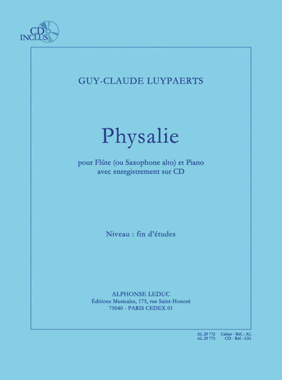 Physalie (fin d'études) pour flûte et piano | Luypaerts