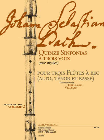 15 Sinfonias à 3 voix, BWV 787-801, vol. 2 | Johann Sebastian Bach
