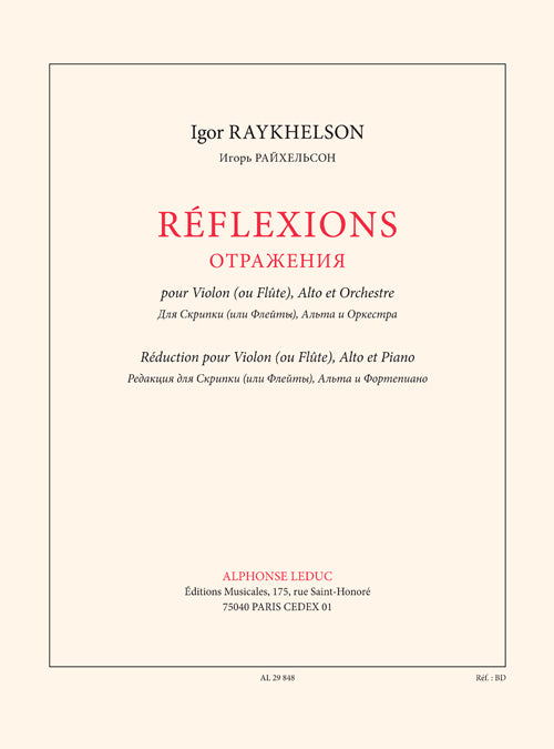 Reflexions | Raykhelson | Violon