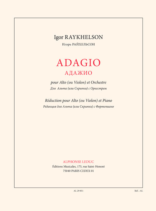 Adagio | Raykhelson | Alto