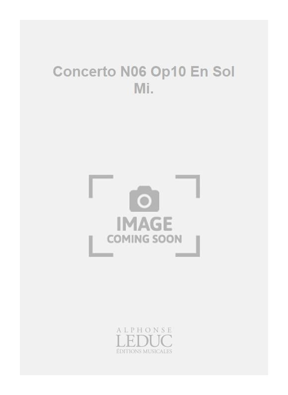 Concerto N06 Op10 En Sol Mi. | Leclair | Orchestre à cordes | Jeu de parties