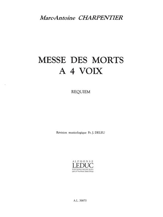 Messe Des Morts En Re Mineur | Marc-Antoine Charpentier | Voix