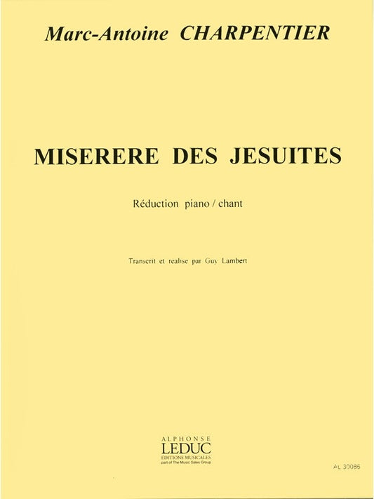 Miserere Des Jesuites | Marc-Antoine Charpentier | Chœur | Livre