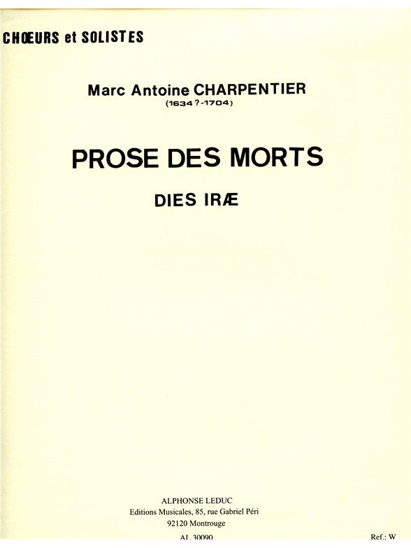 Prose des Morts Dies Iræ | Marc-Antoine Charpentier | Chœur
