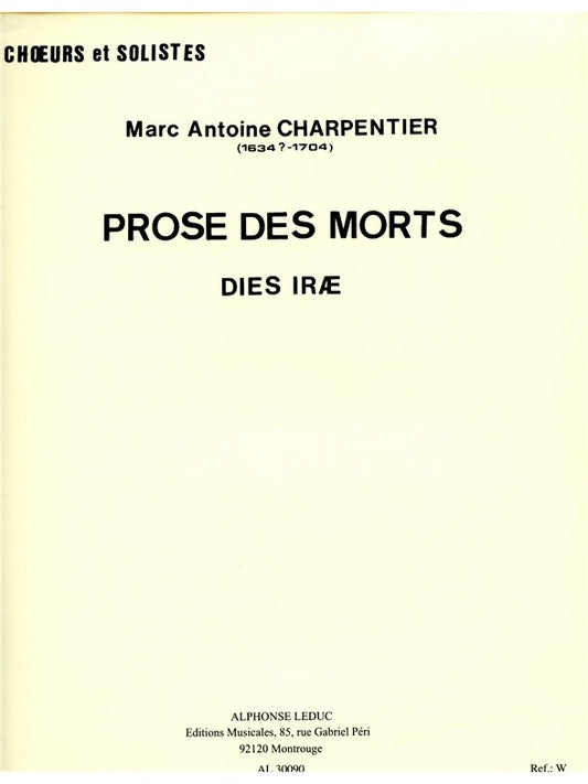 Prose des Morts Dies Iræ | Marc-Antoine Charpentier | Chœur