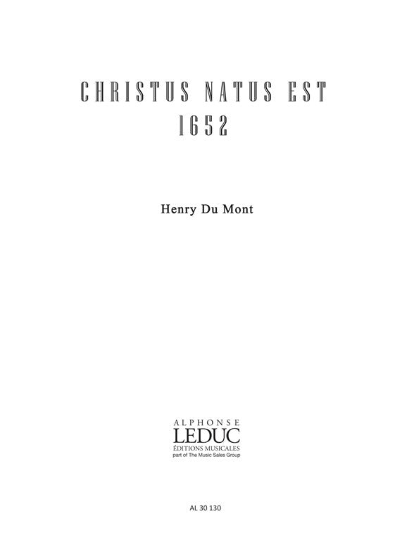Christus Natus Est | Mont Du | Chœur