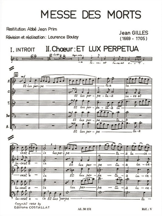 Messe Des Morts -Requiem | Gilles | Chœur