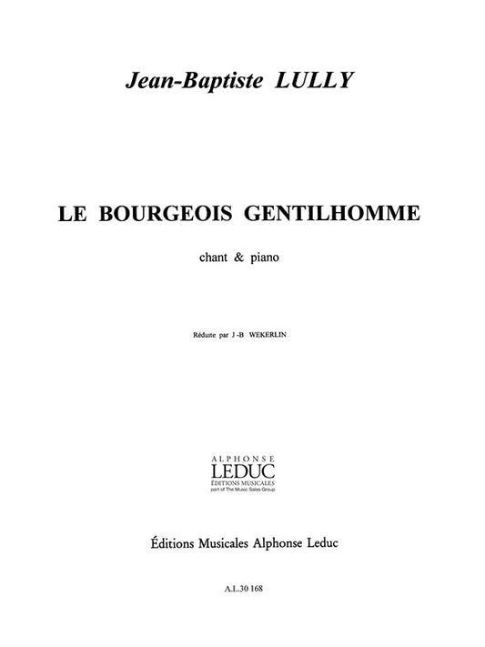 Bourgeois Gentilhomme | Jean-Baptiste Lully | Voix | Livre