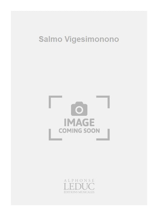 Salmo Vigesimonono | Marcello | Voix