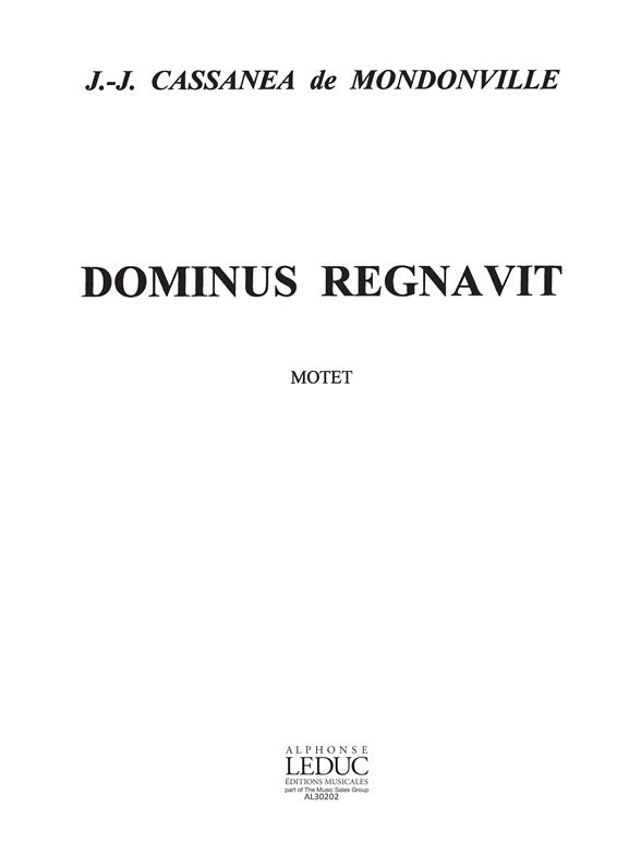 Dominus regnavit | Jean-Joseph Mondonville | Chœur