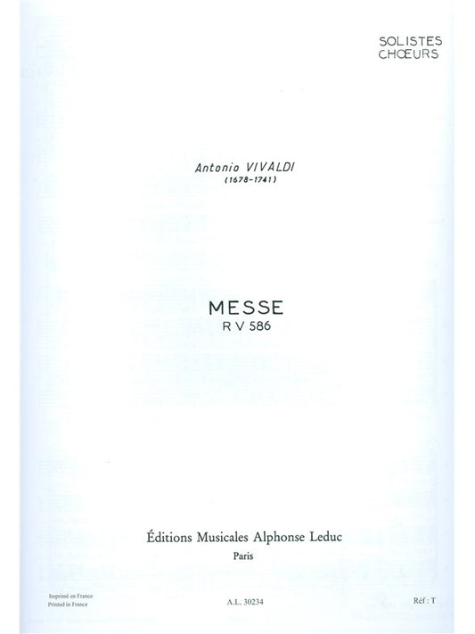 Messe RV586 | Antonio Vivaldi | Voix