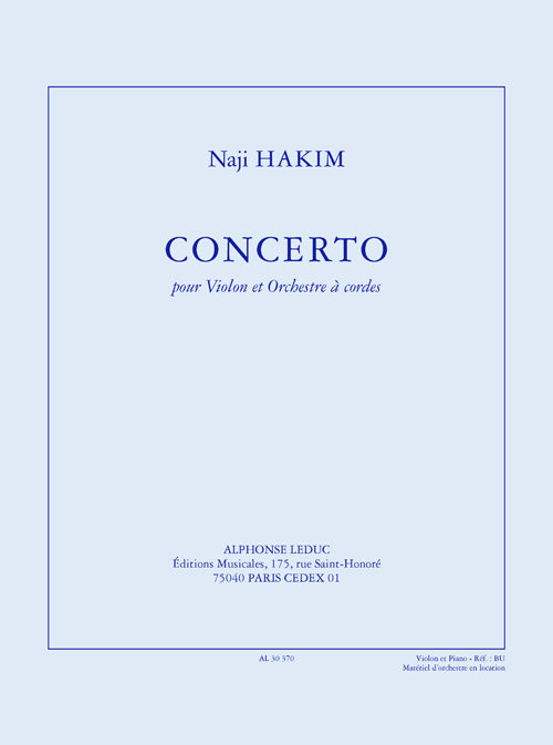 Concerto pour violon | Naji Hakim