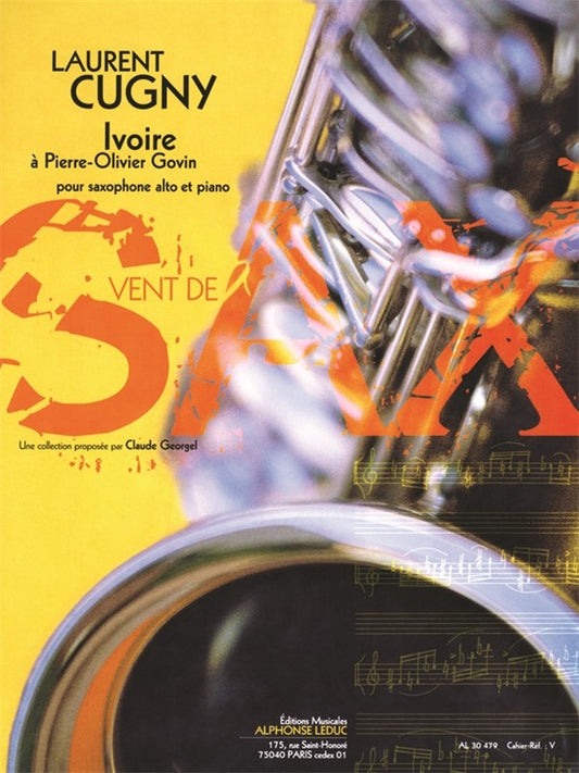 Ivoire de Cugny, Livre pour saxophone en mi bémol et Piano