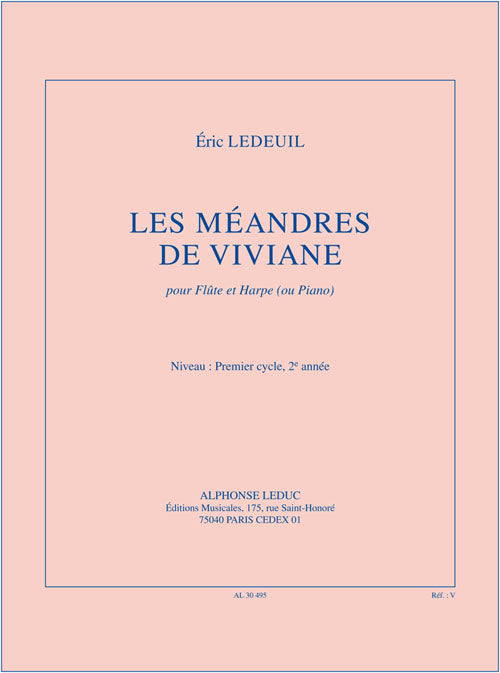 Les Méandres de Vivian, pour flûte et harpe | Eric