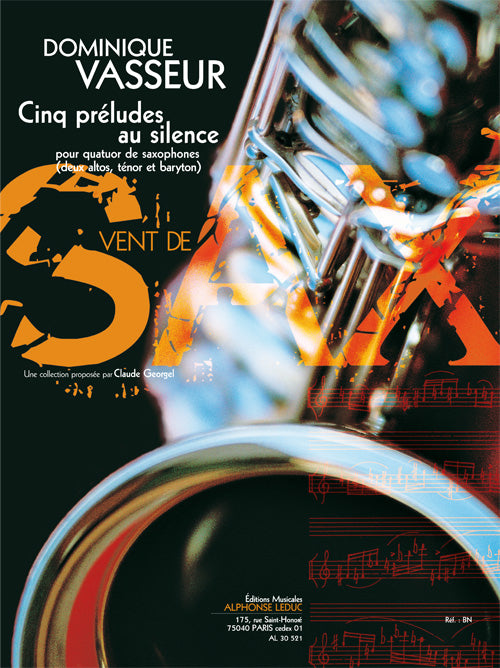 Vasseur: 5 préludes au silence | Quatuor de saxophones