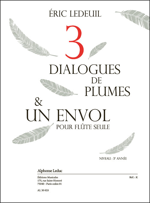 3 Dialogues de Plumes | Éric Ledeuil | Flûte