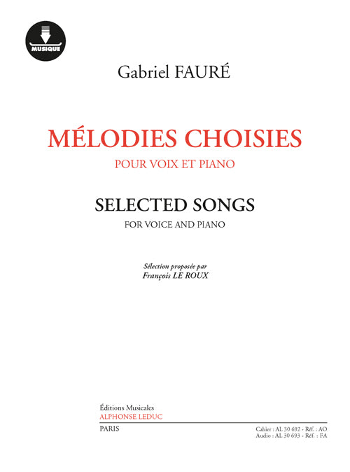 Mélodies Choisies | Gabriel Fauré | Voix