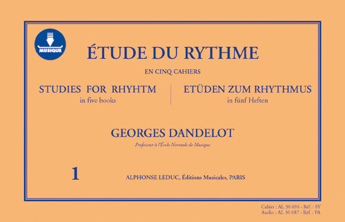 Étude Du Rythme - Vol.1 | Georges Dandelot | Livre + audio en ligne