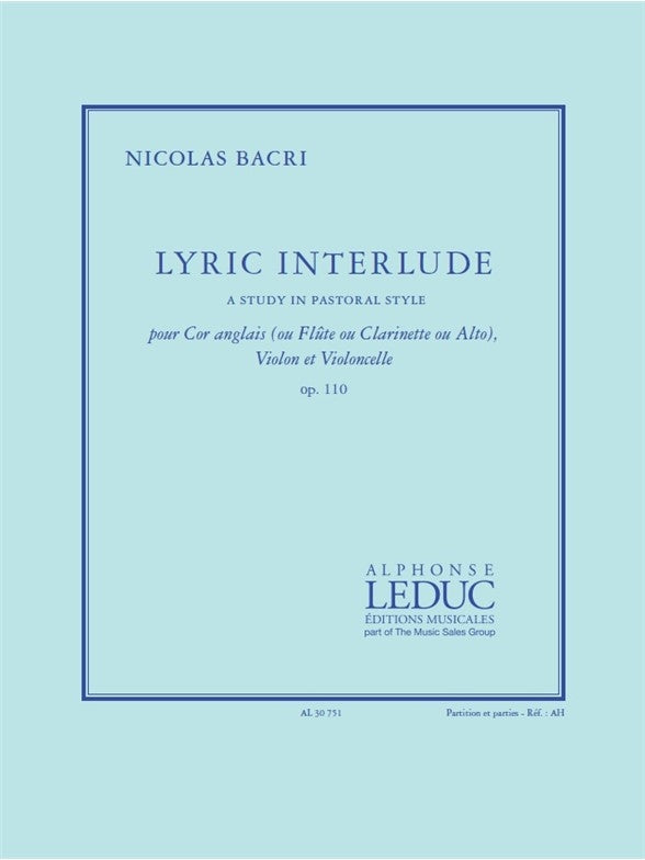 Lyric Interlude | Nicolas Bacri | Ensemble de chambre