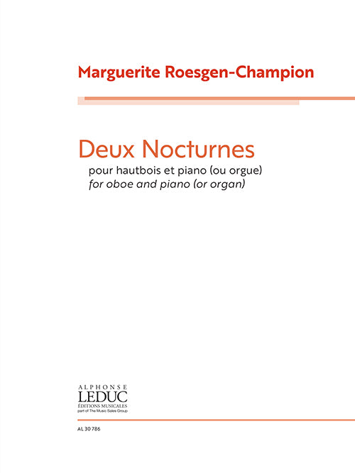 Deux Nocturnes, pour hautbois et piano | Marguerite Roesgen-Champion
