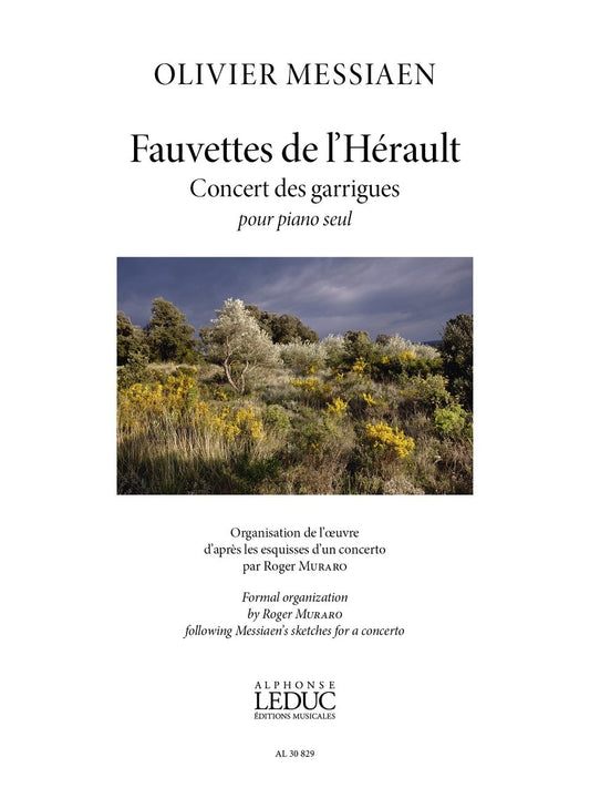 Fauvettes de l'Hérault - Concert des Garrigues de Olivier Messiaen, Livre pour piano