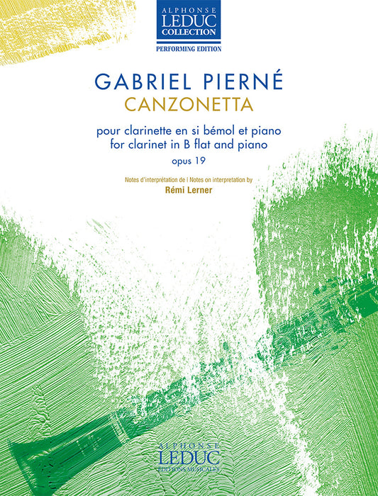 Canzonetta Opus 19 | Gabriel Pierné | Clarinette