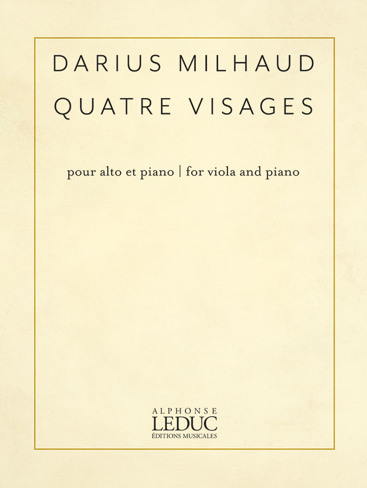 4 Visages | Darius Milhaud | Alto