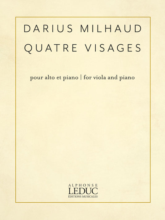 4 Visages | Darius Milhaud | Alto