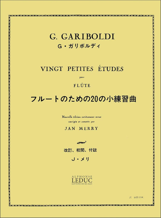 20 Petites Études Opus 132 | Giuseppe Gariboldi | Flûte